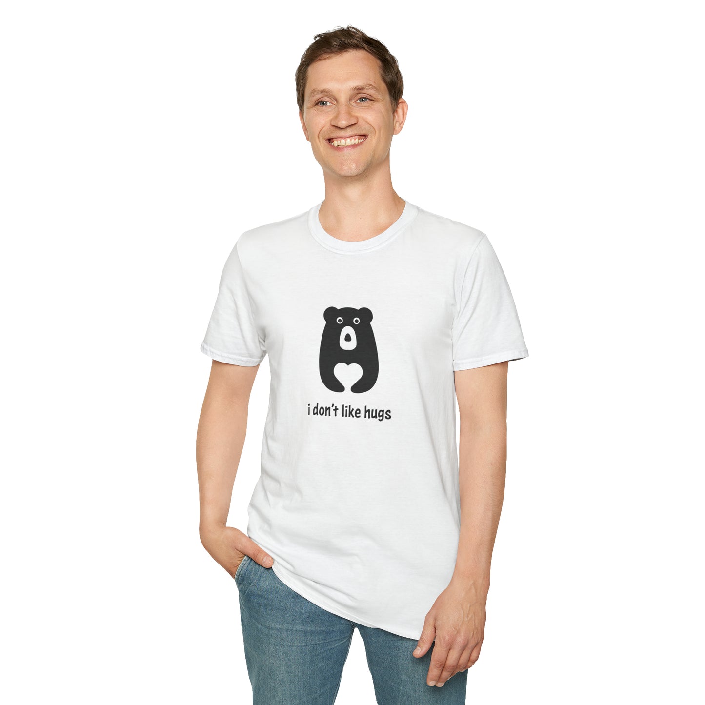 I Don't Like Hugs - Unisex Softstyle T-Shirt